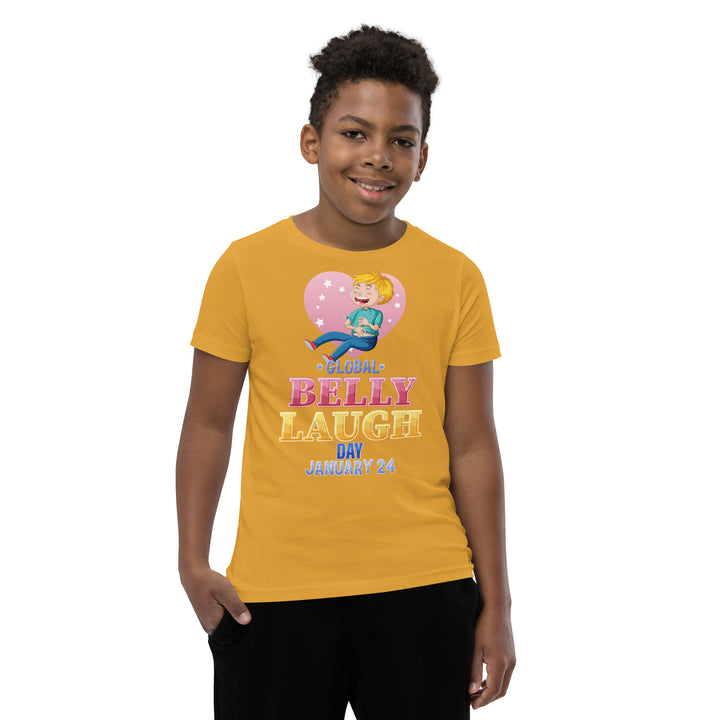 Belly Laugh Youth Short Sleeve Yellow's T-Shirt