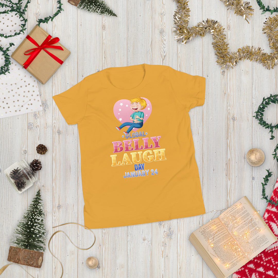 Belly Laugh Youth Short Sleeve Yellow's T-Shirt