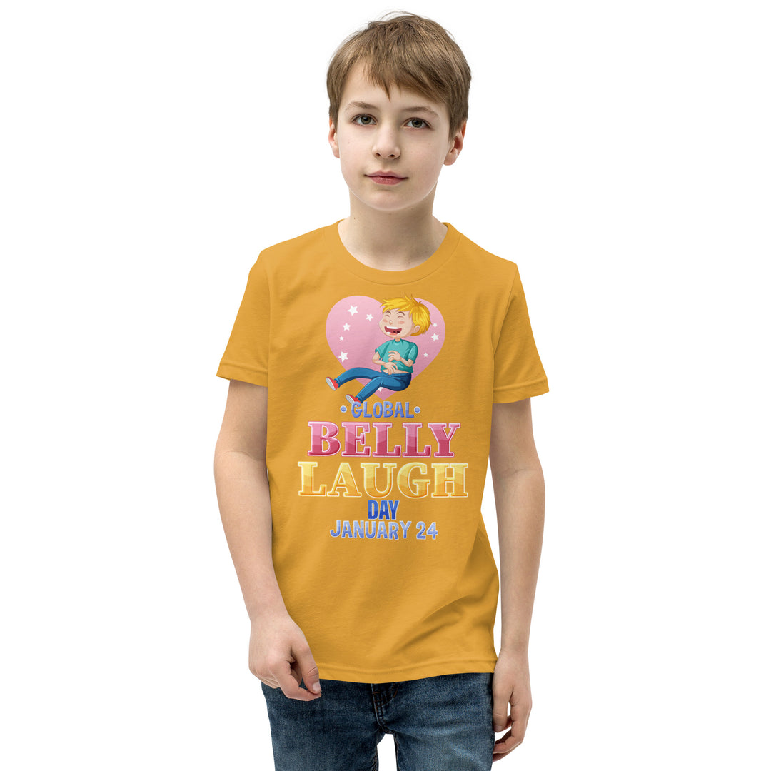 Belly Laugh Youth Short Sleeve Yellow's T-Shirt