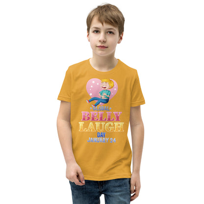 Belly Laugh Youth Short Sleeve Yellow's T-Shirt