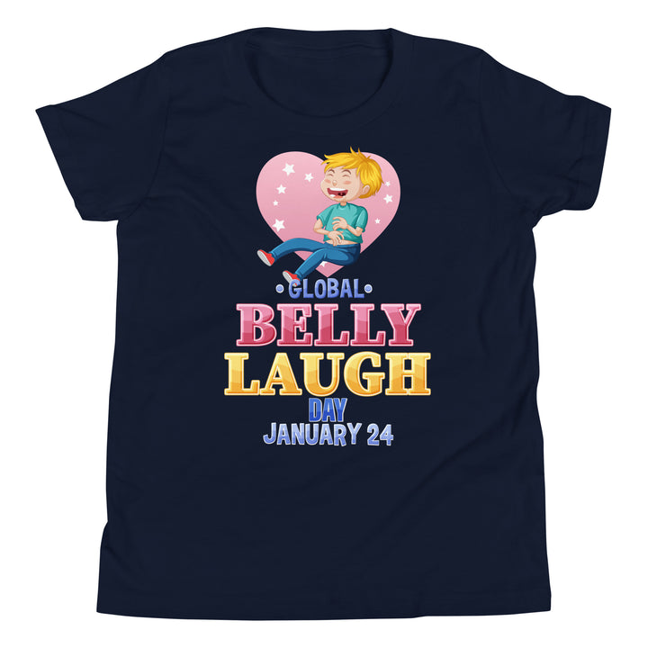 Belly Laugh Youth Short Sleeve Royal Navy T-Shirt