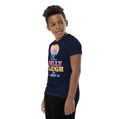 Belly Laugh Youth Short Sleeve Royal Navy T-Shirt