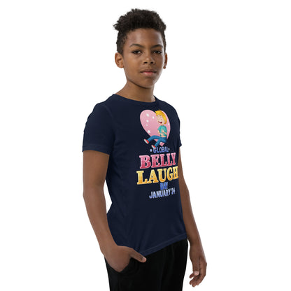 Belly Laugh Youth Short Sleeve Royal Navy T-Shirt