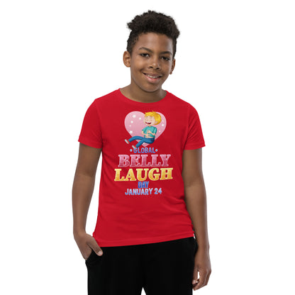 Belly Laugh Youth Short Sleeve Three Red T-Shirt