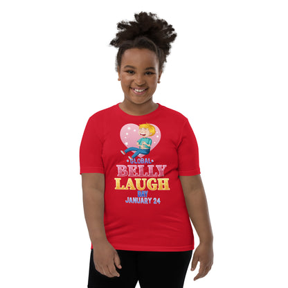 Belly Laugh Youth Short Sleeve Three Red T-Shirt