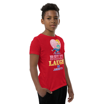 Belly Laugh Youth Short Sleeve Three Red T-Shirt