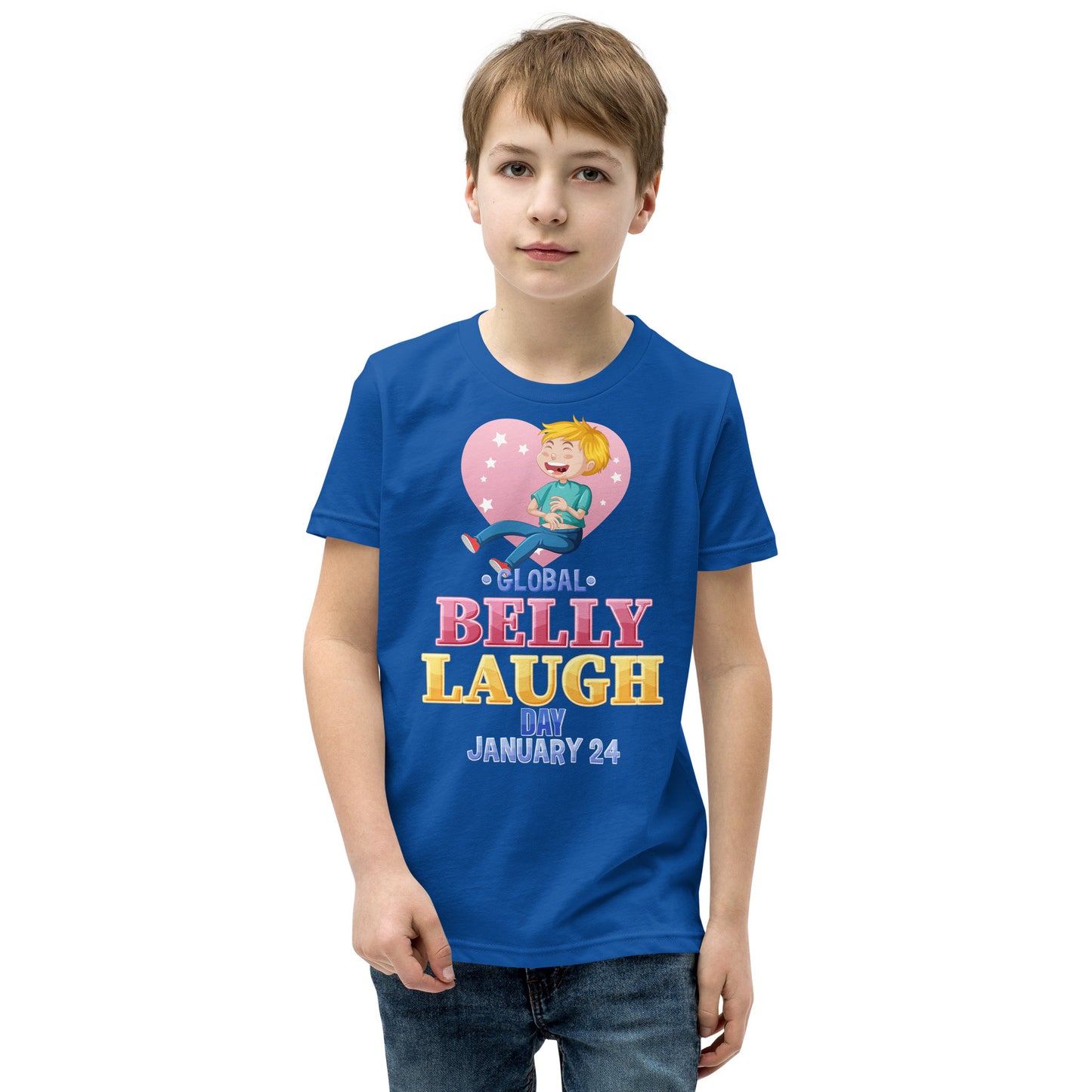 Youth Short Sleeve Blue T-Shirt