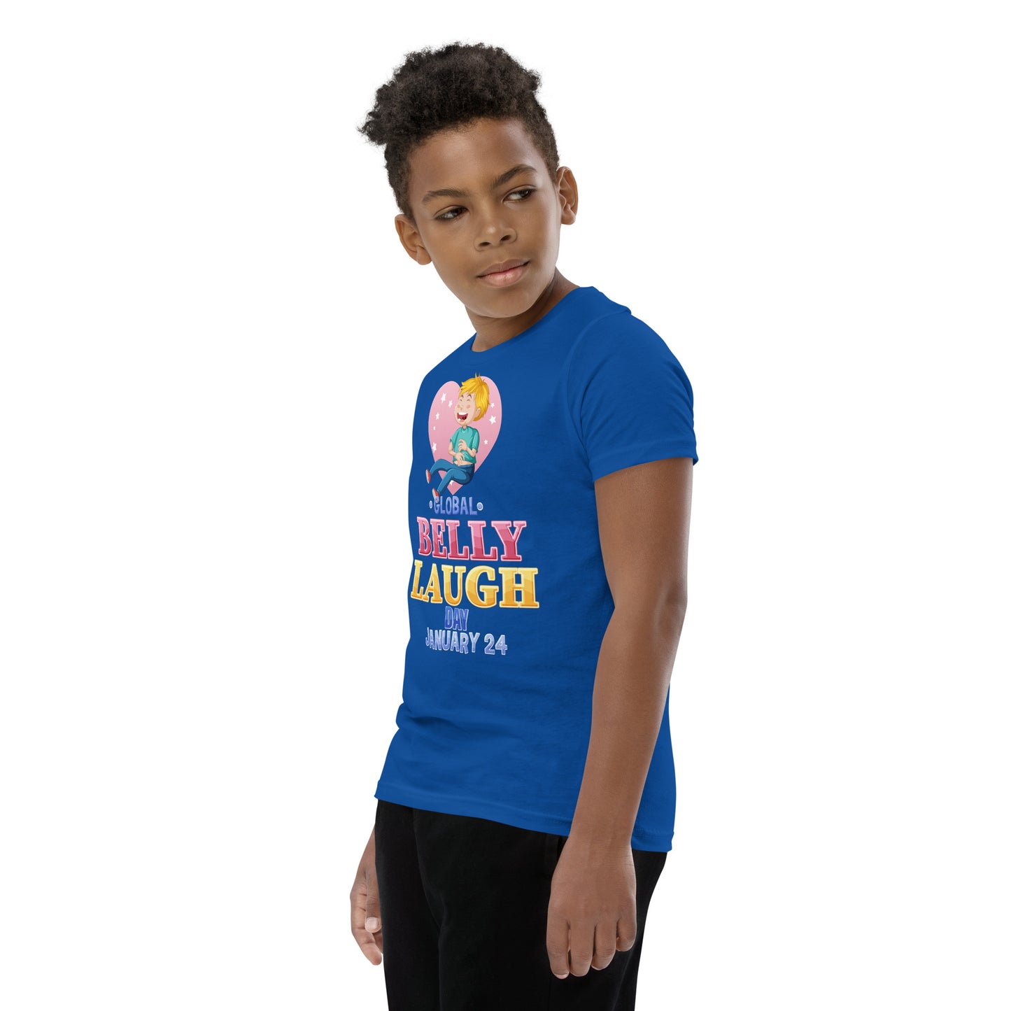 Youth Short Sleeve Blue T-Shirt