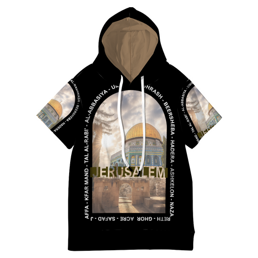 Jerusalem Breathable Short Sleeve Hoodie