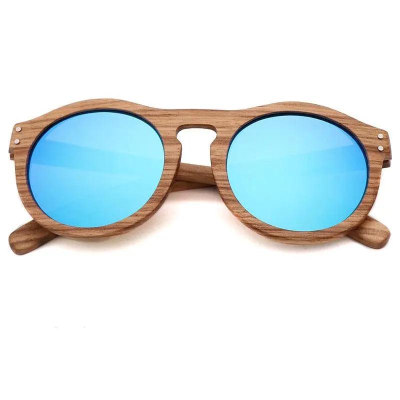 100% Real Zebra Wood Sunglasses - Mishastyle