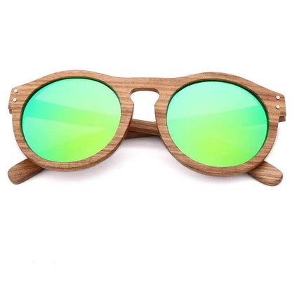 100% Real Zebra Wood Sunglasses - Mishastyle