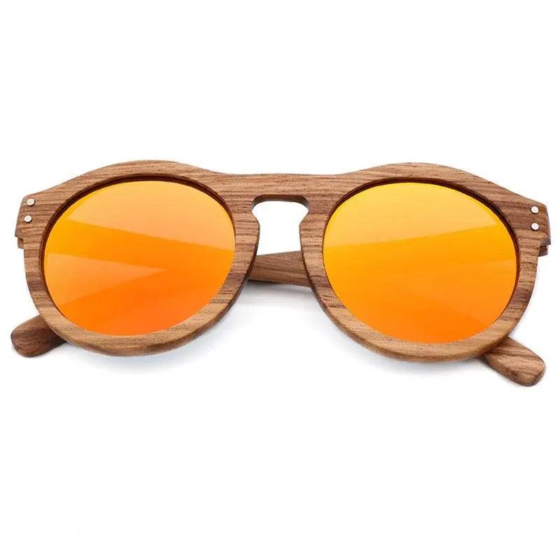 100% Real Zebra Wood Sunglasses - Mishastyle