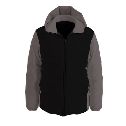 Puff Comfortable Down Jacket - Gray Black