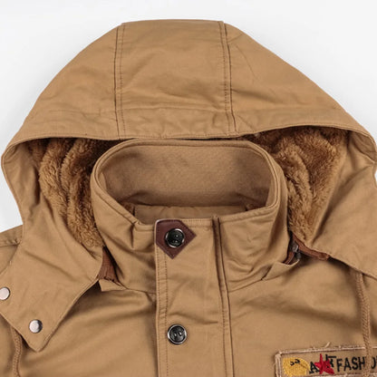 Casual Military Men Thick Jacket