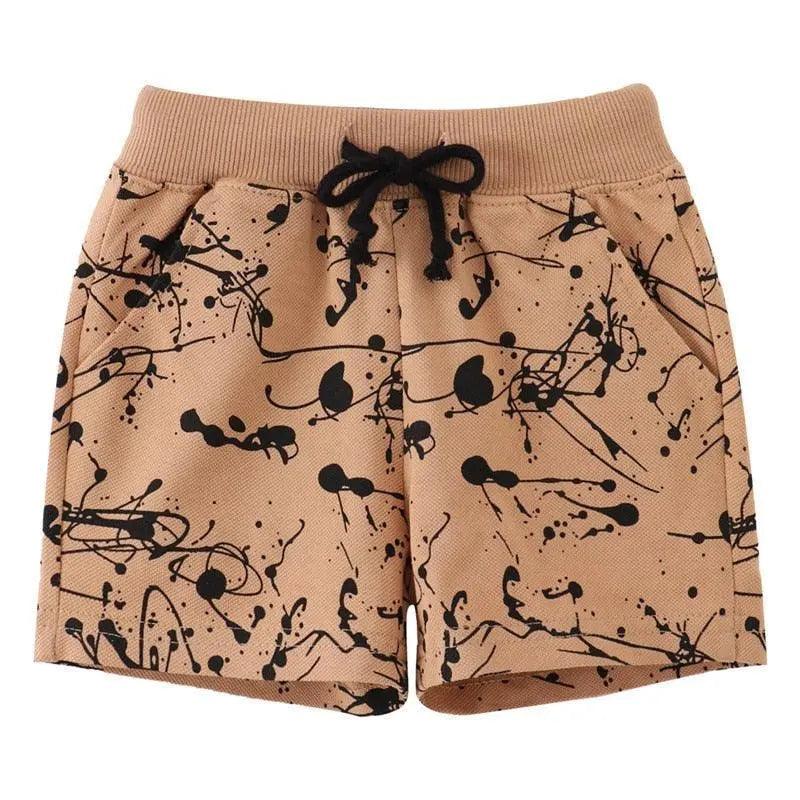 Cartoon Animals Print Kids Shorts - Mishastyle