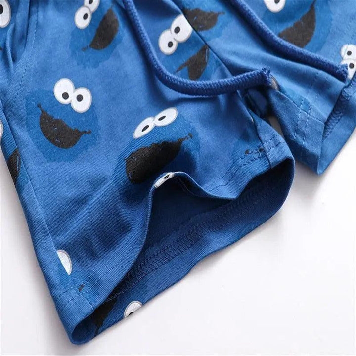 Cartoon Animals Print Kids Shorts - Mishastyle