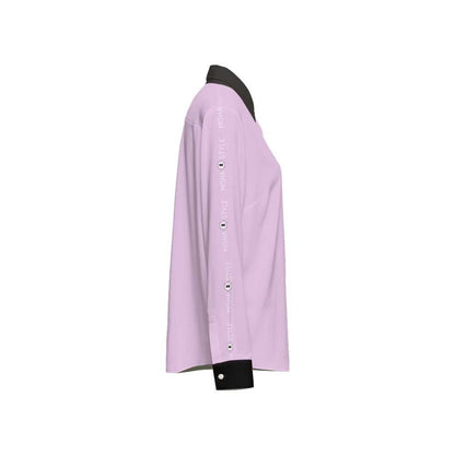 Classic Long Sleeve Button-Up Shirt - Mauve - Mishastyle