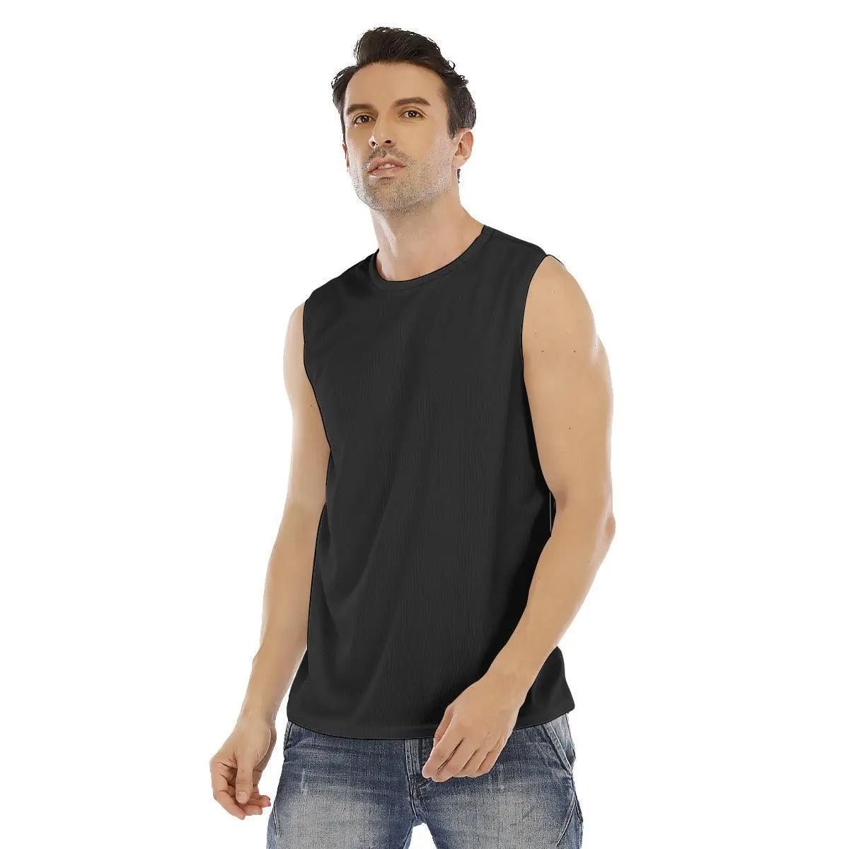 Classic Men's O-neck Sleeveless Tank Top - Mishastyle