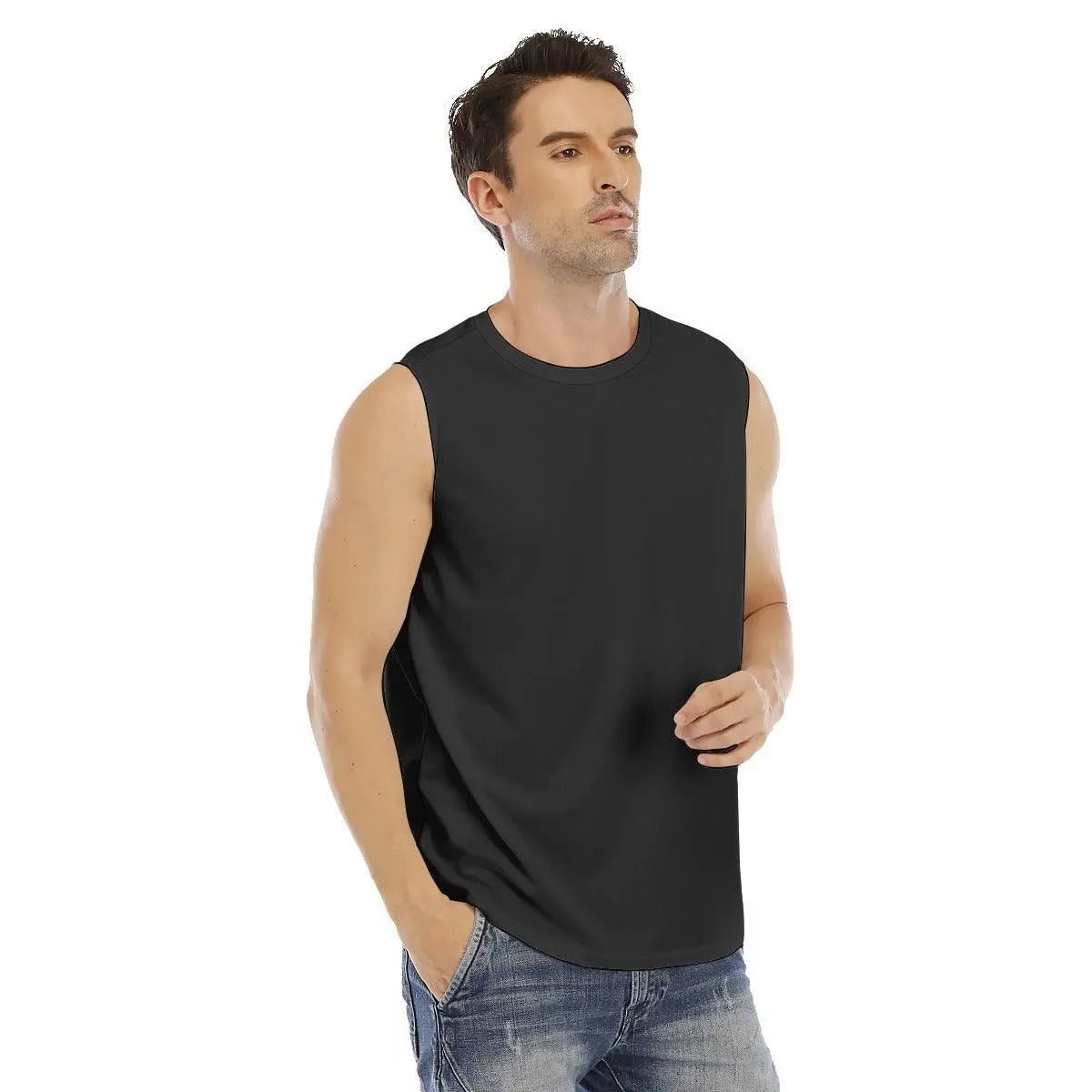 Classic Men's O-neck Sleeveless Tank Top - Mishastyle