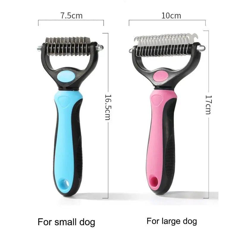 Double Sided Shedding Pet Grooming Brush - Mishastyle