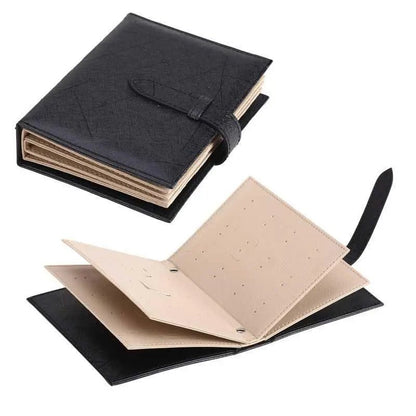 Earring Stud Storage Leather Book - Mishastyle