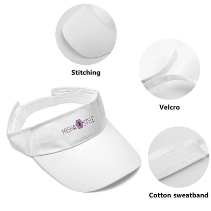 Embroidered Logo Sun Visor Caps - Mishastyle