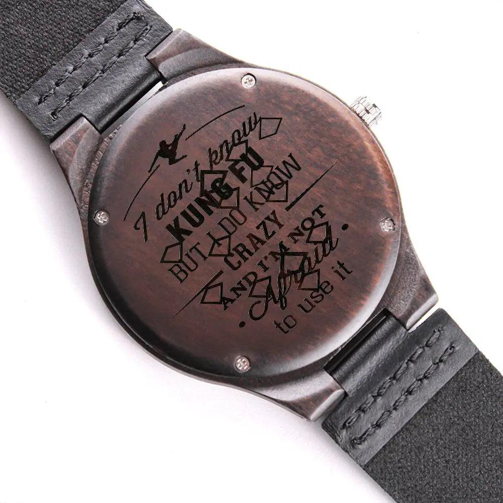 Engraved Wooden Watch - Gift Box - Mishastyle