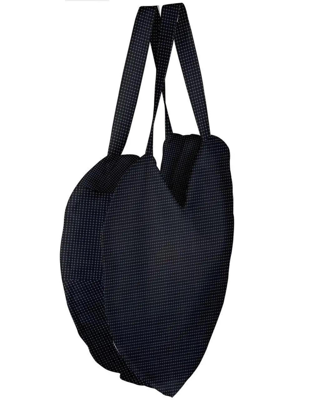 Giant Heart Shaped Tote Bag - Black - Mishastyle