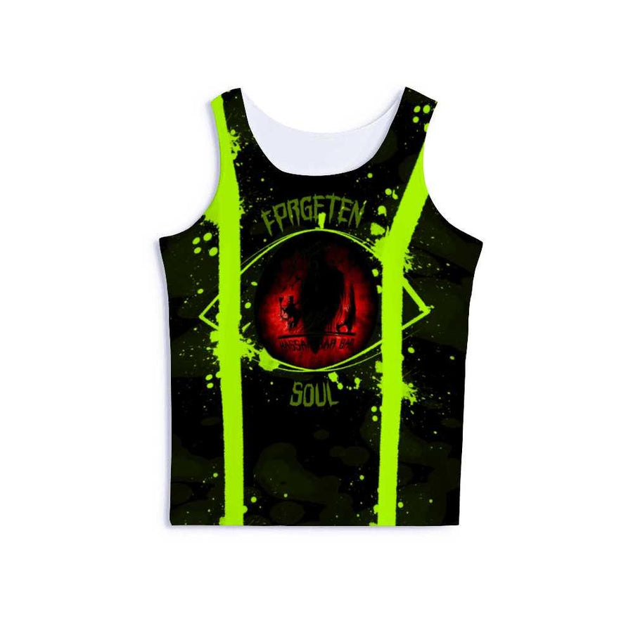 Hassan Bar Bar Unisex Front Horror Eye Tank Top - Mishastyle