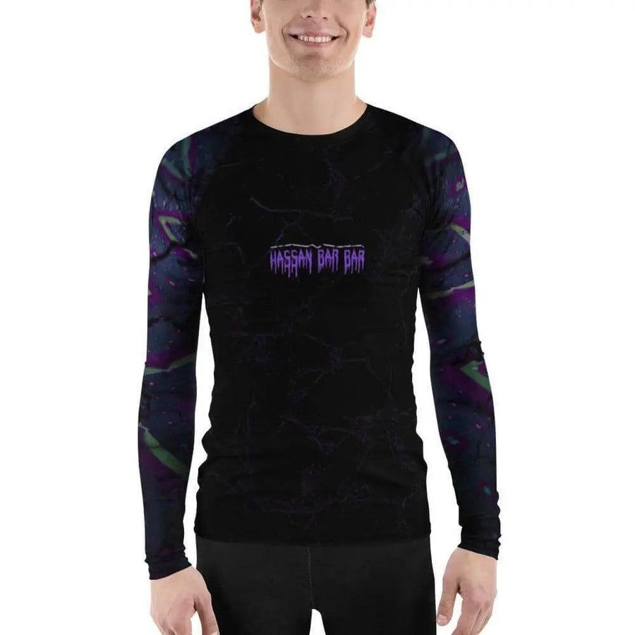 Hassan Bar Bat Men's Rash Guard - Mishastyle