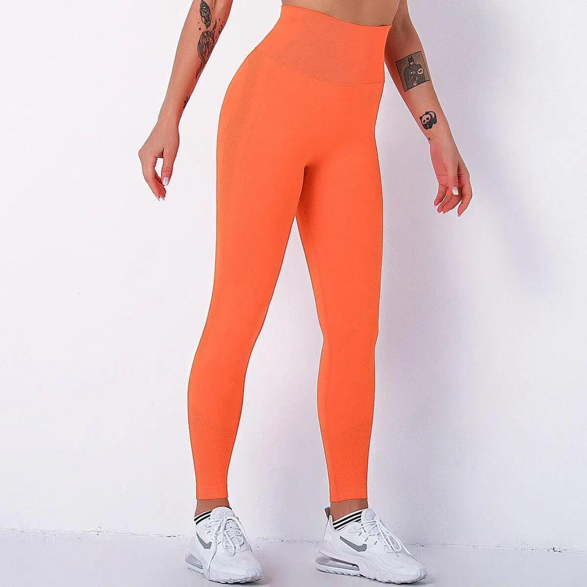 High Waist Seamless Gym Leggings - OY - Mishastyle