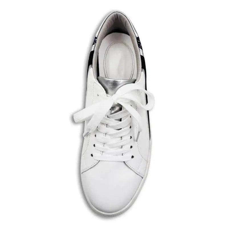 Lace-Up Pu Glitter Sneakers - Mishastyle