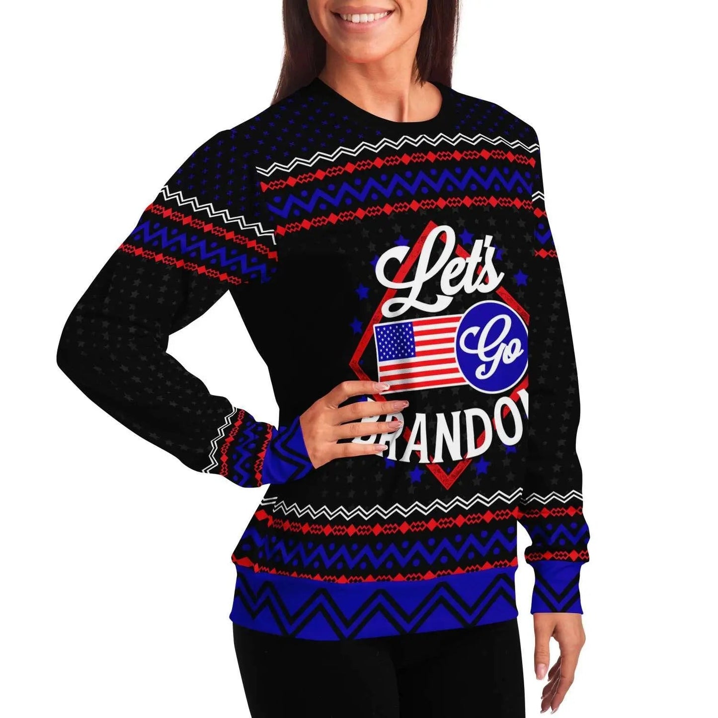 Let's Go Brandon women Sweater - Mishastyle