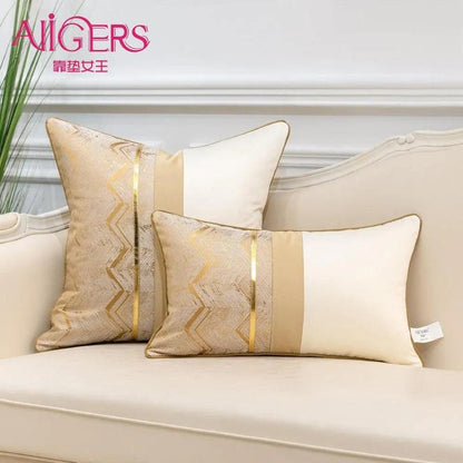 Luxury Leather Cushion Pillow Cases - Mishastyle