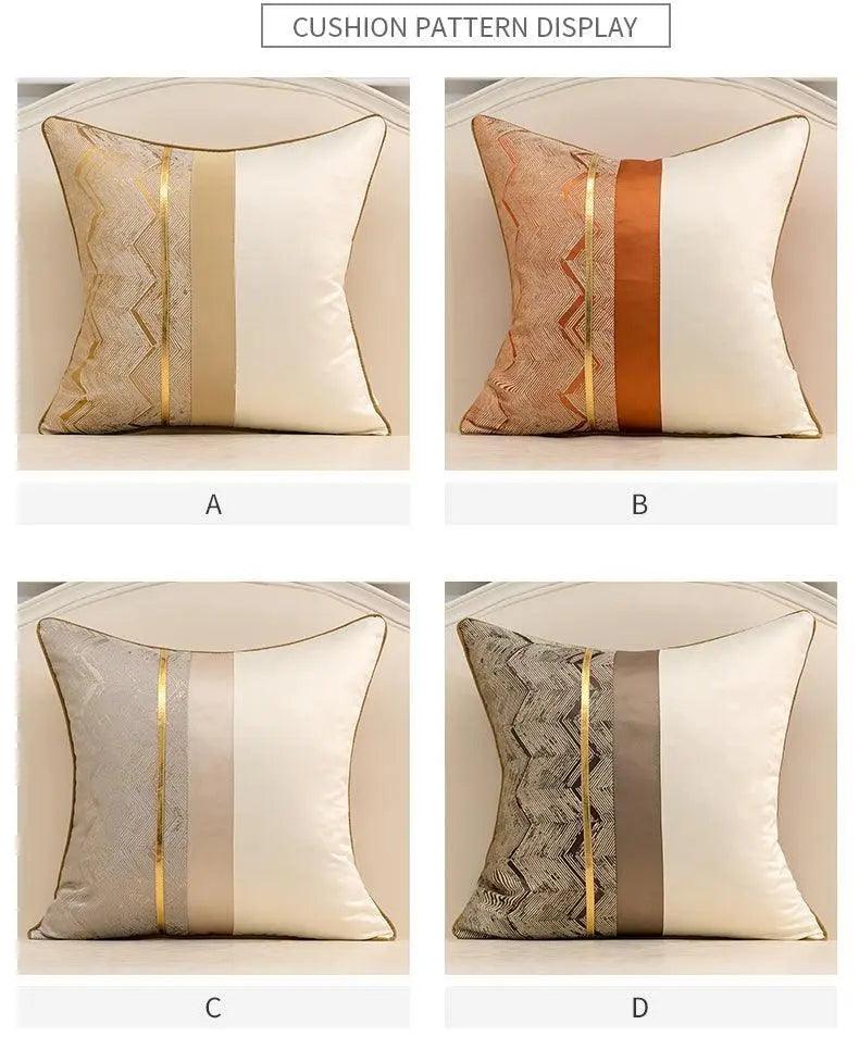 Luxury Leather Cushion Pillow Cases - Mishastyle