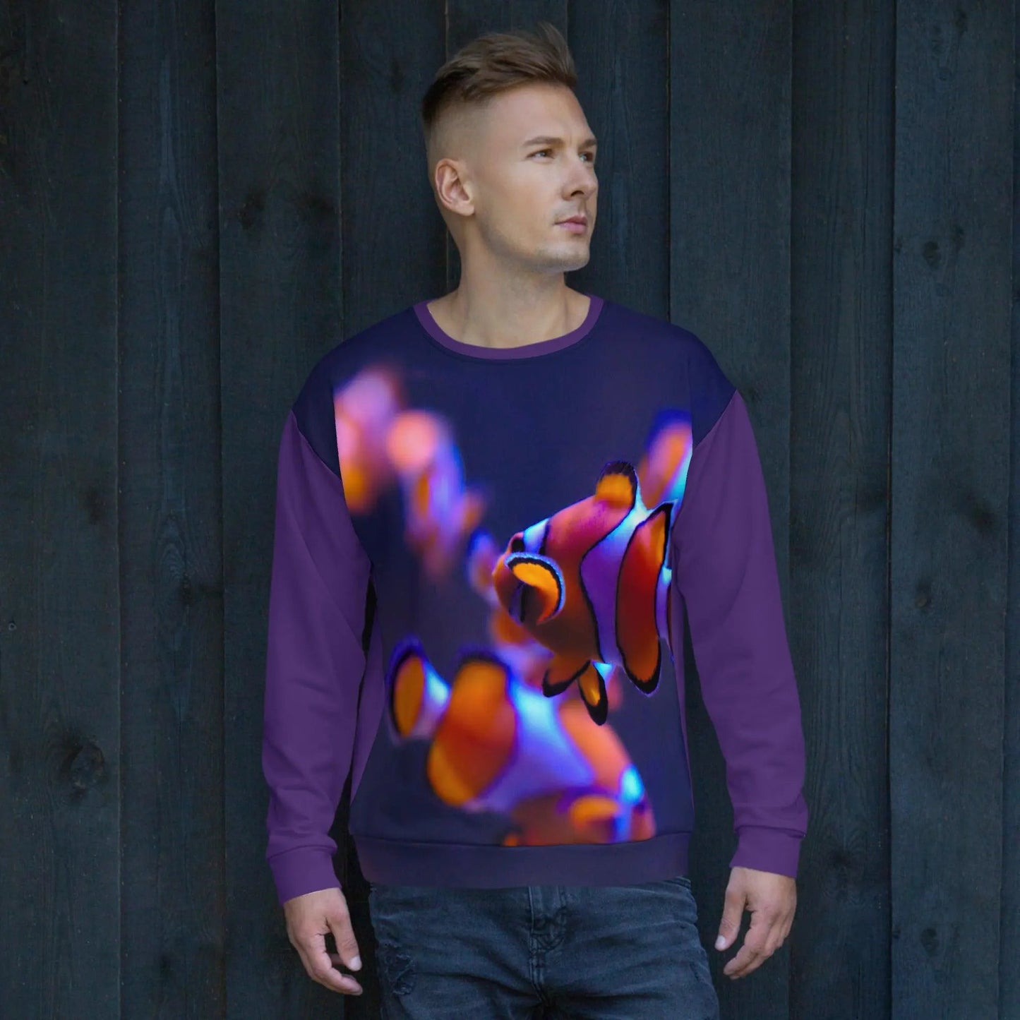 Men Fish Mood Sweatshirt - Mishastyle