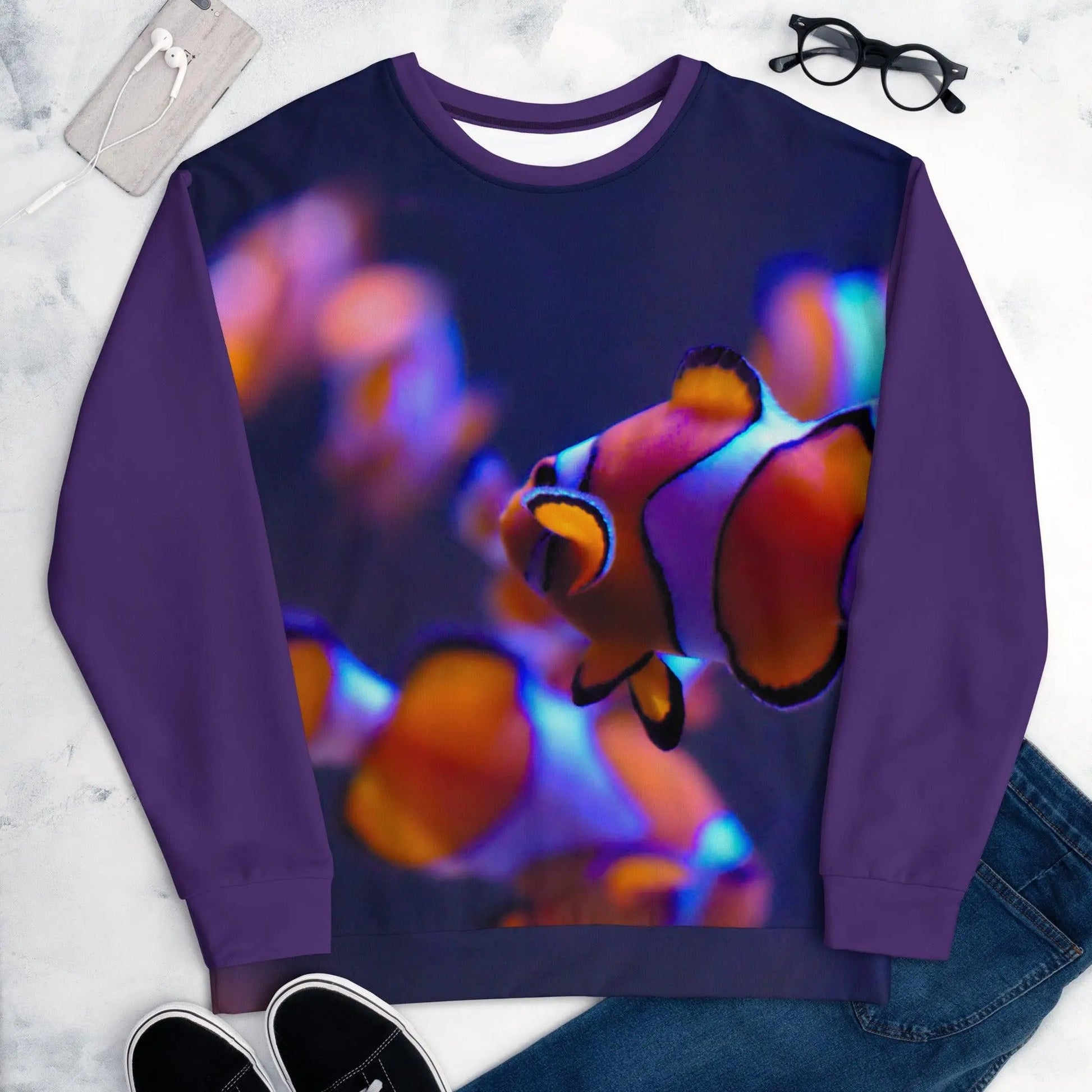 Men Fish Mood Sweatshirt - Mishastyle