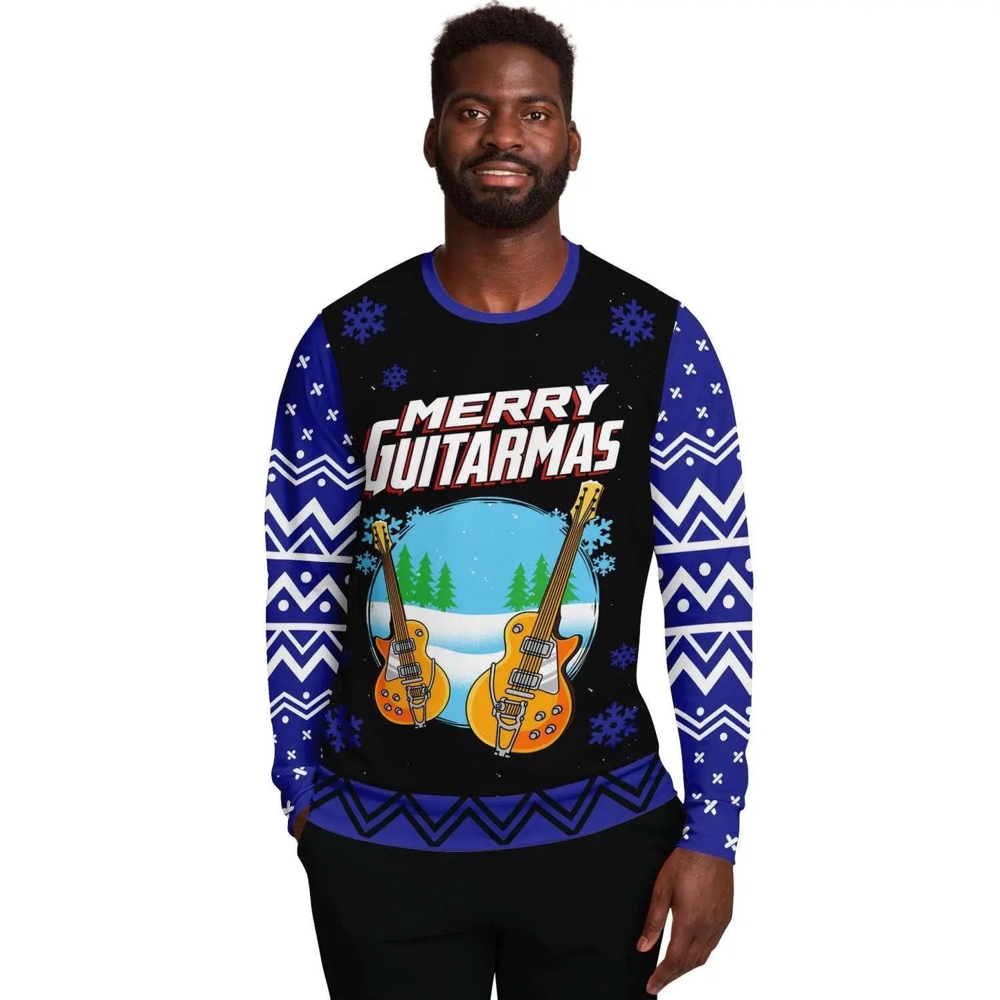 Merry Guitarmas Men Sweater - Mishastyle