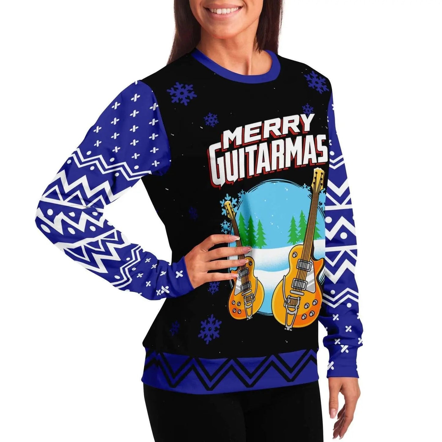 Merry Guitarmas Women Sweater - Mishastyle