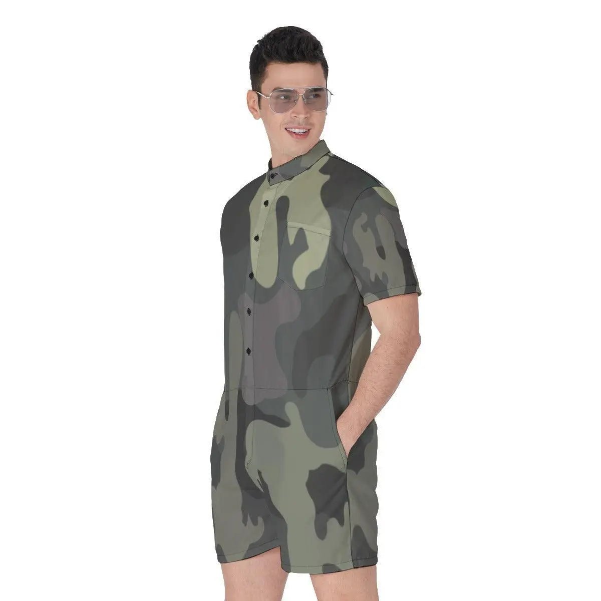 Misha Army Men's Rompers - Mishastyle