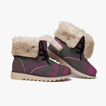 MISHA Cotton-pad Fur Lining Boots - Red Army - Mishastyle