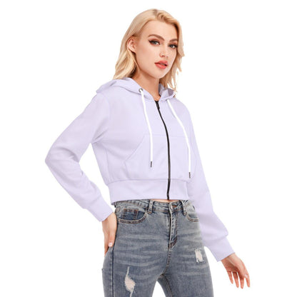 Misha Crop Top Hoodie Jacket - baby Purple - Mishastyle