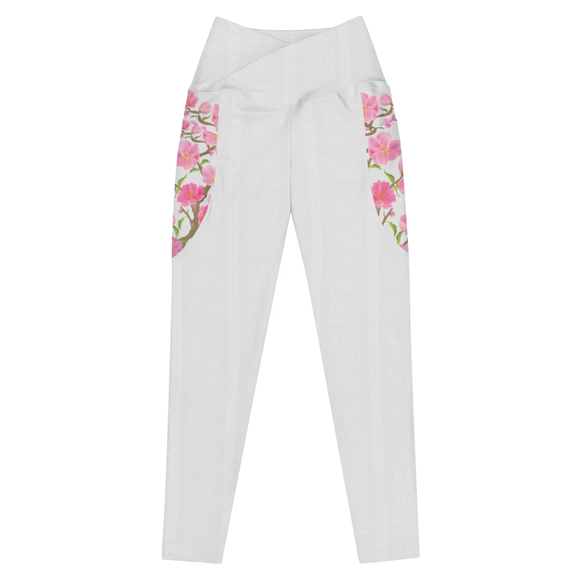 Misha Crossover leggings with pockets - White - Mishastyle