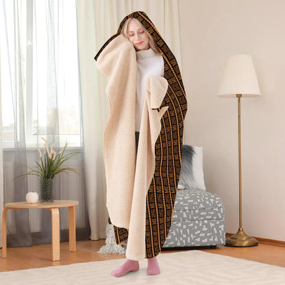 Misha Dual-Sided Stitched Hoodie Blanket - Mishastyle