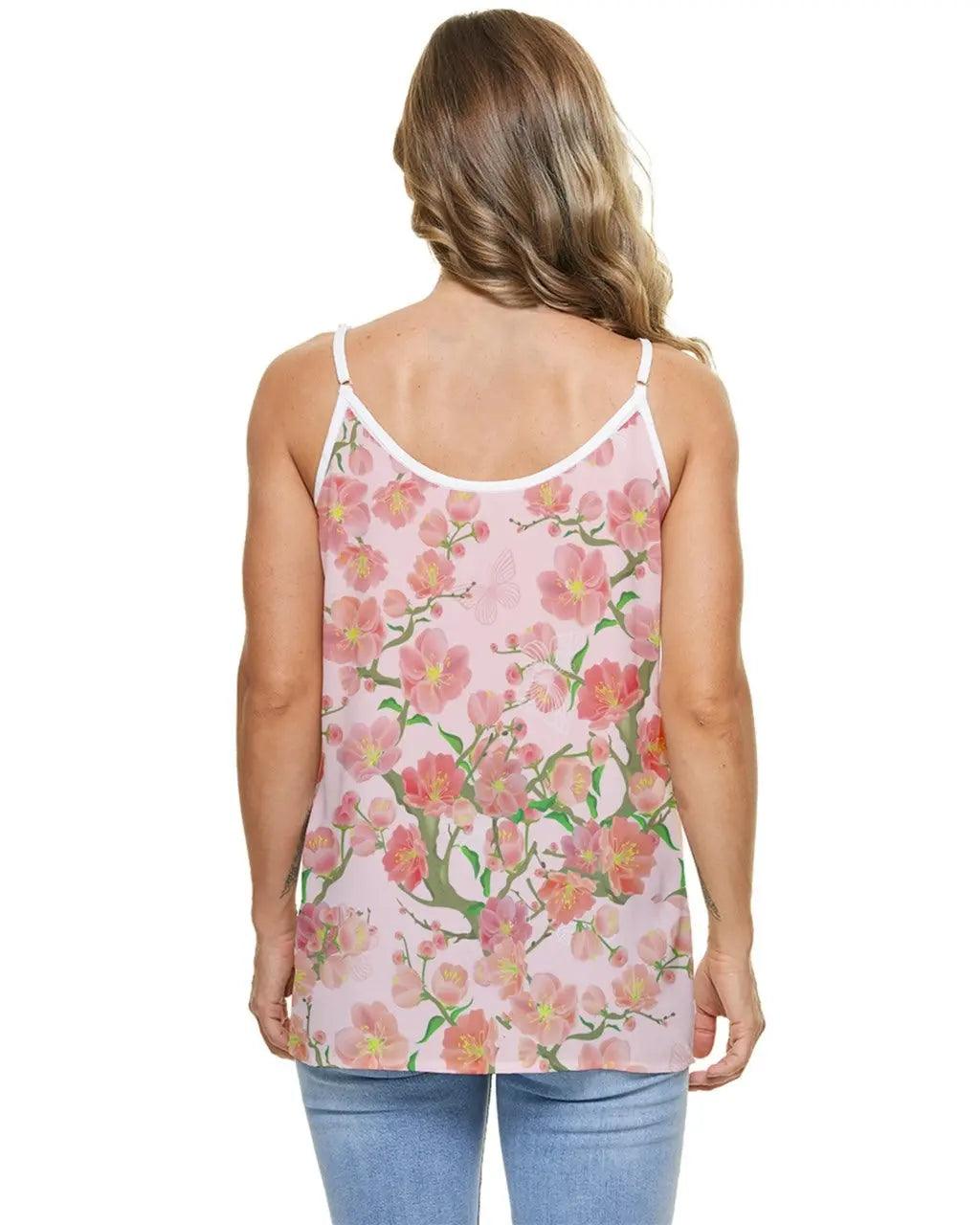 Misha Floral Spaghetti Strap Top - Mishastyle