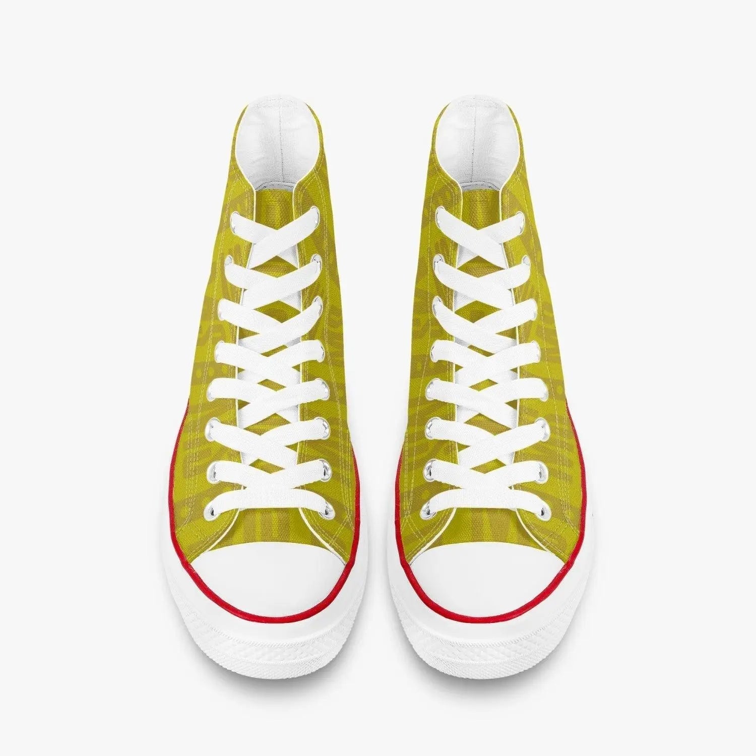 Misha High-Top Lady Canvas Shoes - Yellow - Mishastyle