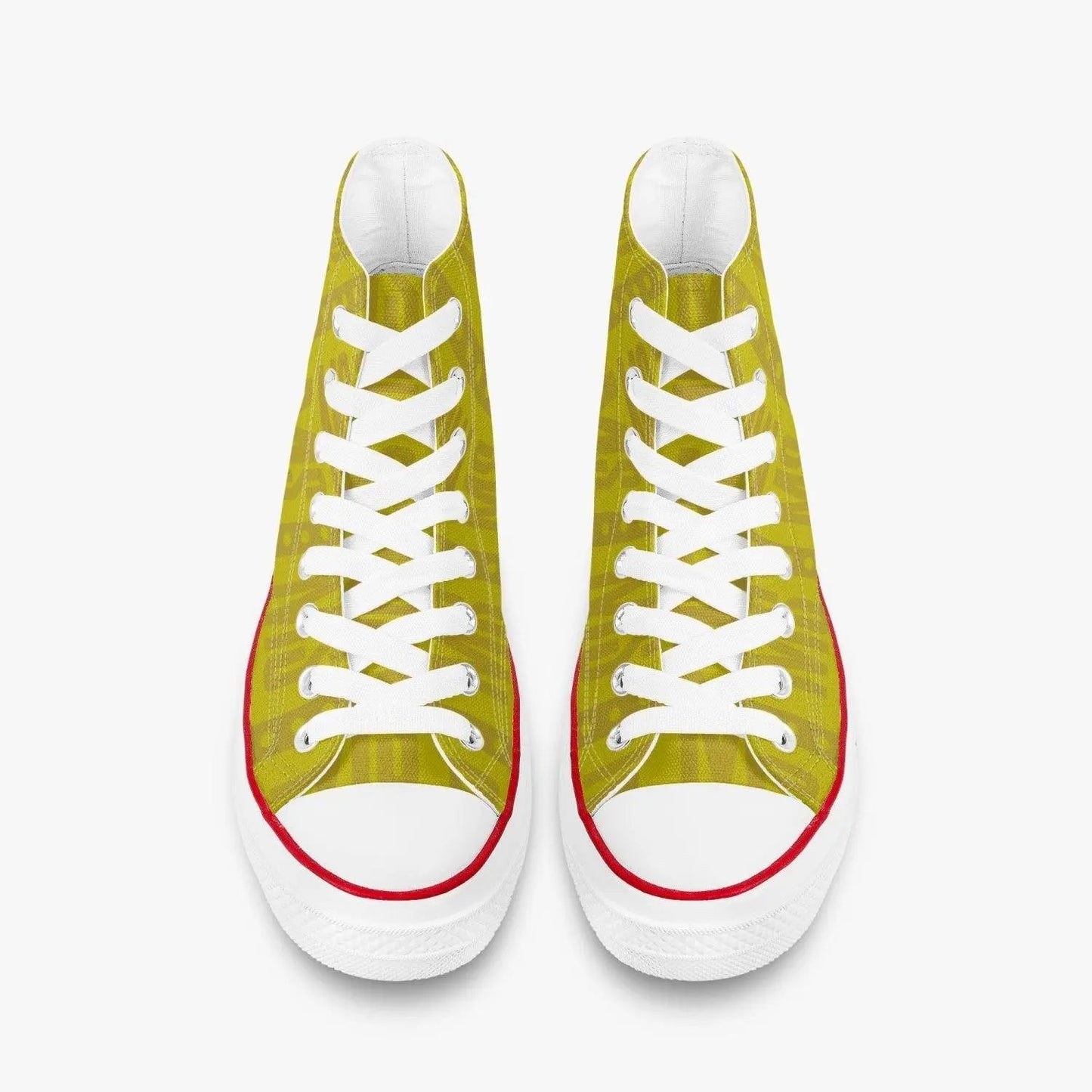 Misha High-Top Men Canvas Shoes - Yellow - Mishastyle