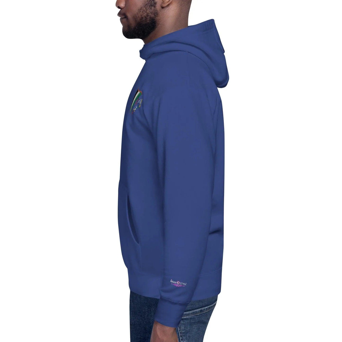 MISHA Men Hoodie - Metallic Blue - Mishastyle