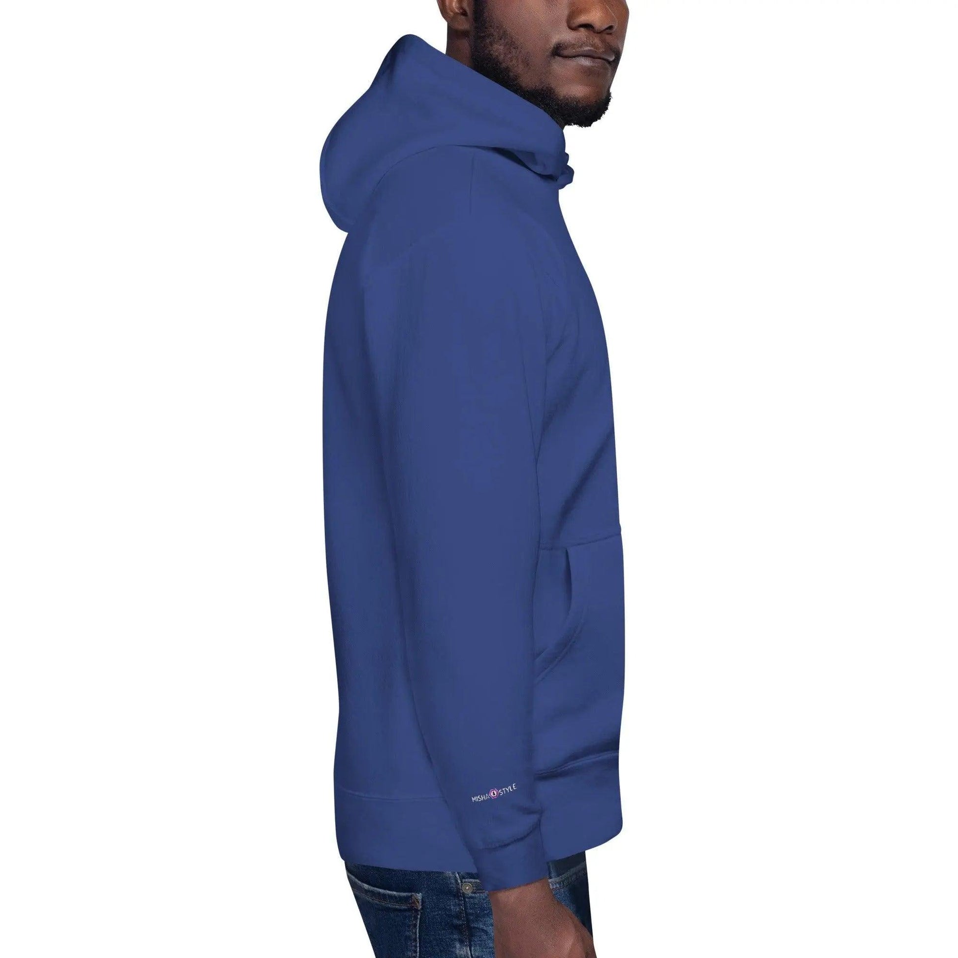 MISHA Men Hoodie - Metallic Blue - Mishastyle