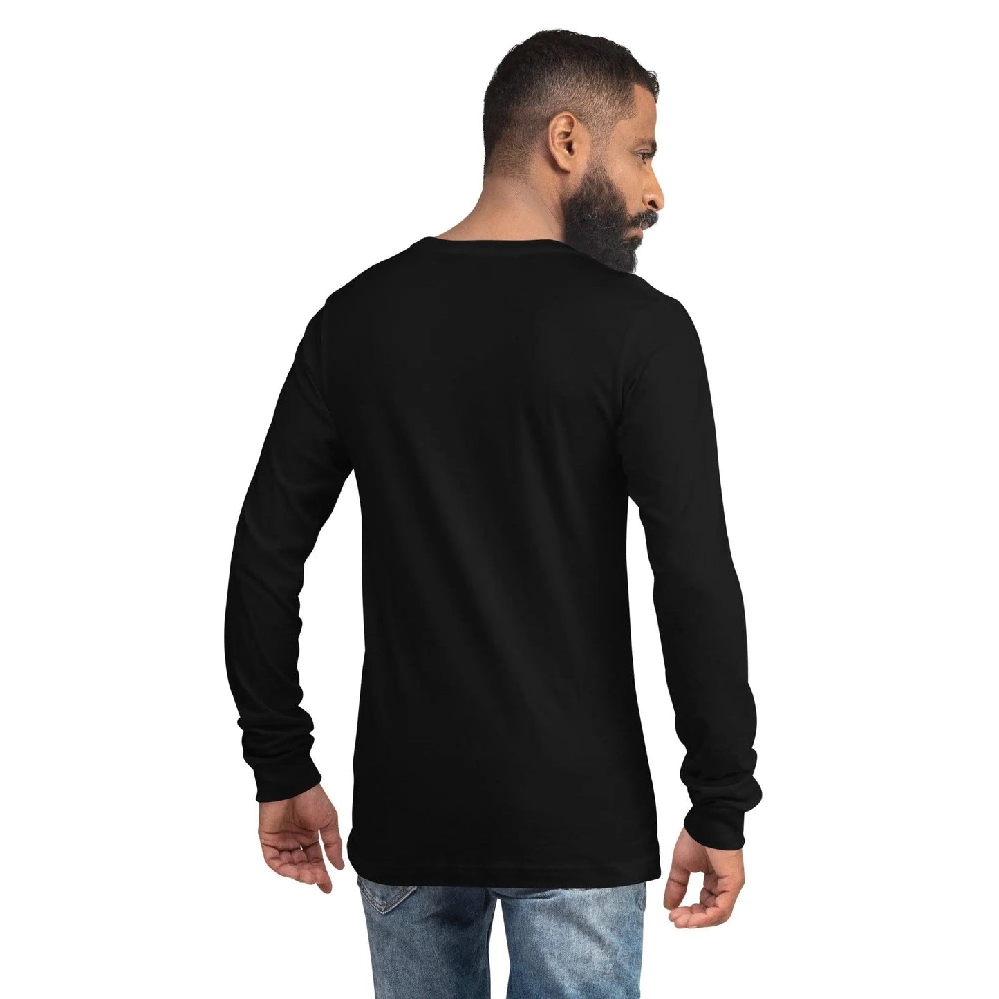 MISHA Men Long Sleeve Sweater - Royal Black - Mishastyle